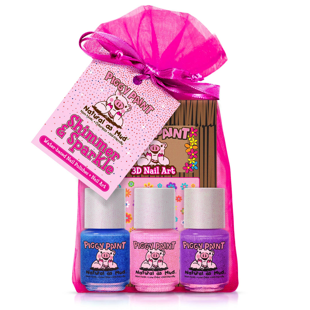 Piggy Paint - 0.25 oz. Shimmer & Sparkle Gift Set