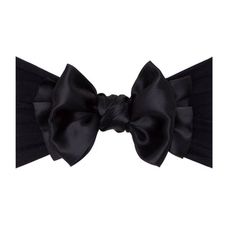 Baby Bling Bows SATIN FAB: black