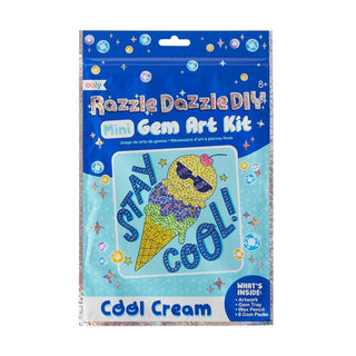 OOLY Razzle Dazzle D.I.Y. Mini Gem Art Kit: Cool Cream