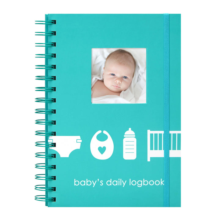 Pearhead Baby's Daily Logbook Planner, Teal