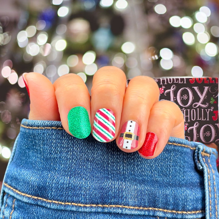 Luna Christmas Nail Wraps Santa's Workshop