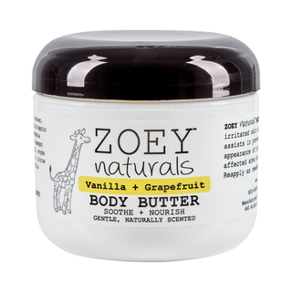 Zoey Naturals Vanilla Grapefruit Body Butter - 4oz