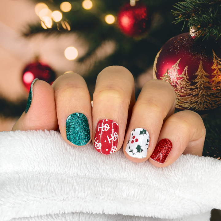 Luna Christmas Nail Wraps Holly Jolly