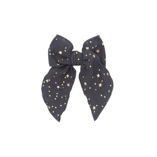 Baby Bling Bows - Baby Bling Bows - BELLE CLIP: gauze pewter star - Classy Rascals Boutique