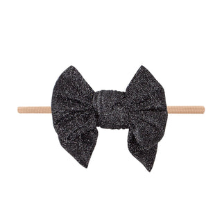 Baby Bling Bows - Baby Bling Bows - METALLIC DEB SKINNY: blush/black - Classy Rascals Boutique