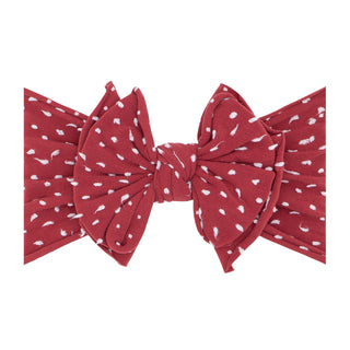 Baby Bling Bows - Baby Bling Shab - Bow - Lous Rhubarb Dot - Classy Rascals Boutique