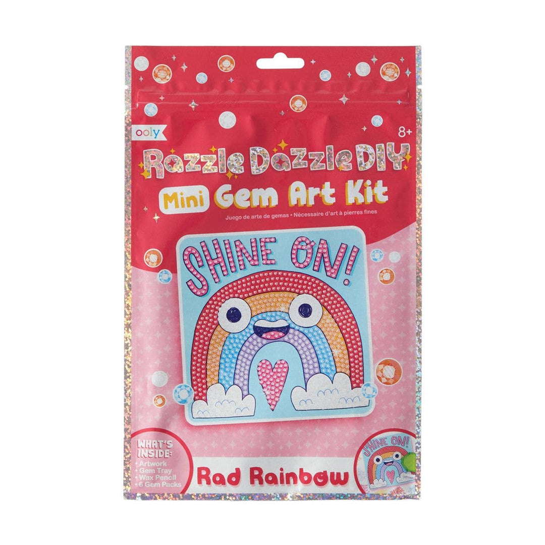 OOLY Razzle Dazzle D.I.Y. Mini Gem Art Kit: Rad Rainbow