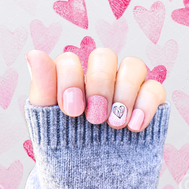 LUNA Nail Wraps - Valentine's Don't go breaking my heart Nail Wraps