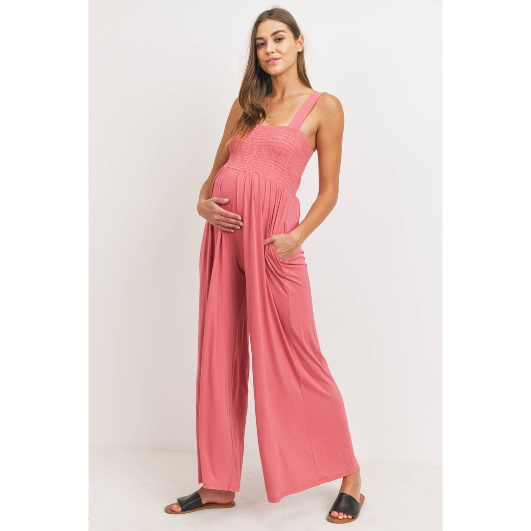 Hello Miz - Solid Belted Maternity Cami Jogger Jumpsuit – Classy Rascals  Boutique