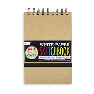 OOLY - OOLY 5" x 7.5" D.I.Y. Cover Sketchbook - White - Classy Rascals Boutique