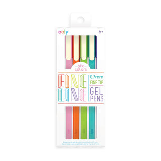 OOLY - OOLY - Fine Lines Gel pens set of 6 - Classy Rascals Boutique