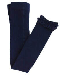 RuffleButts + RuggedButts - Rufflebutts Navy Footless Ruffle Tights - Classy Rascals Boutique