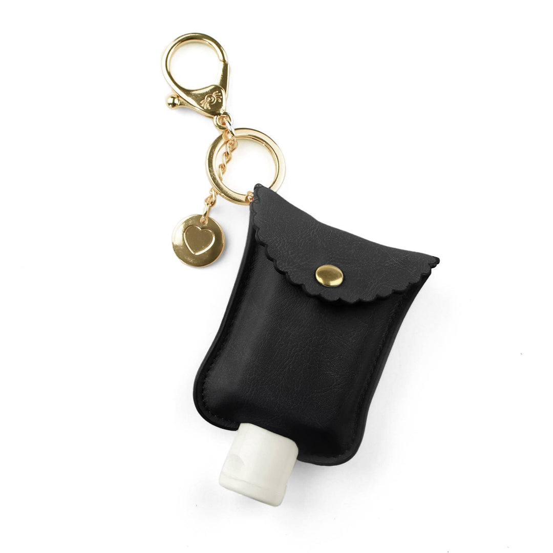 Itzy Ritzy - Cute 'n Clean™ Black Hand Sanitizer Charm Keychain
