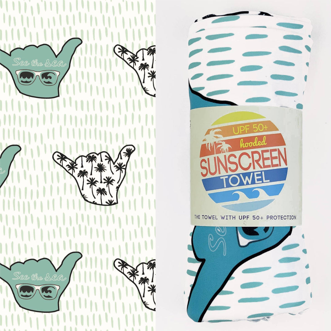 Luv Bug Co - Hooded UPF 50+ Sunscreen Towel (Good Vibes)