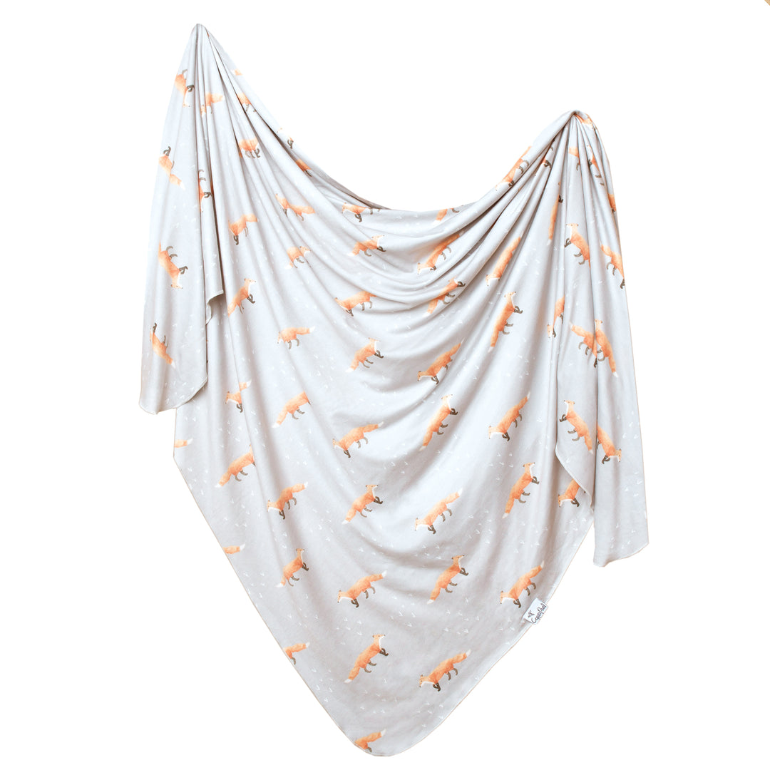 Copper Pearl Knit Swaddle Blanket Swift
