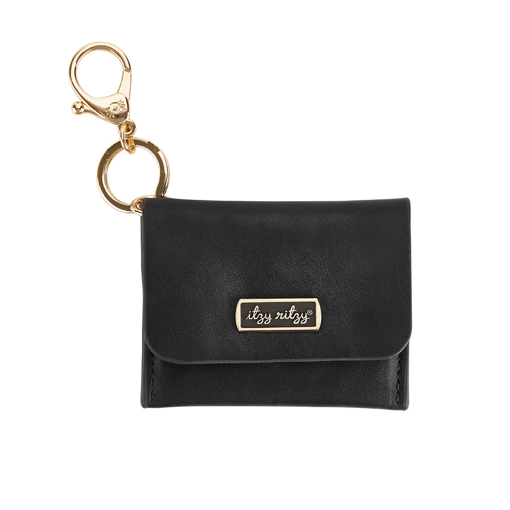 Itzy Ritzy - Itzy Mini Wallet Card Holder & Key Chain Charm Black