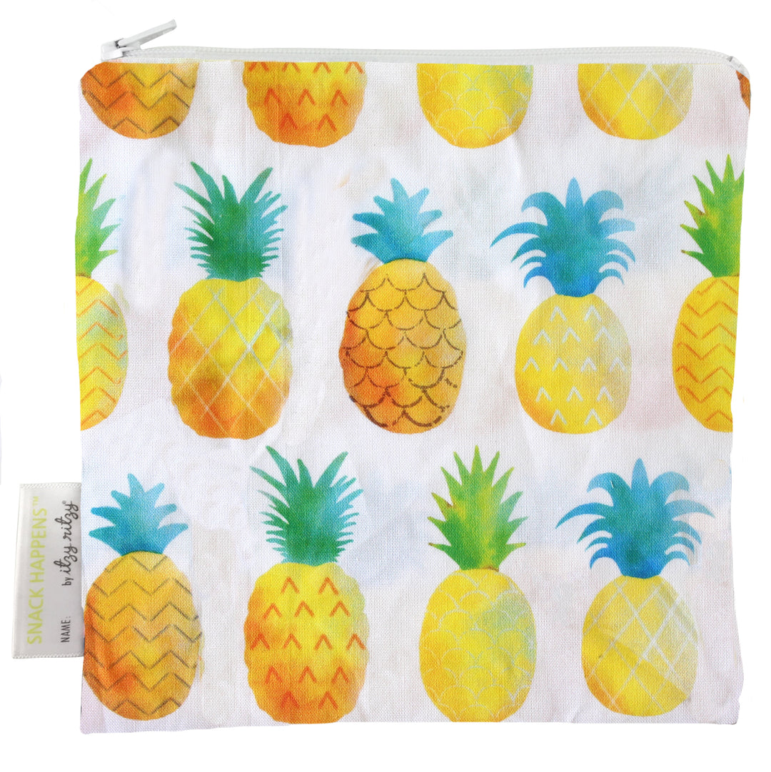 Itzy Ritzy - Reusable Snack and Everything Bag Painterly Pineapple