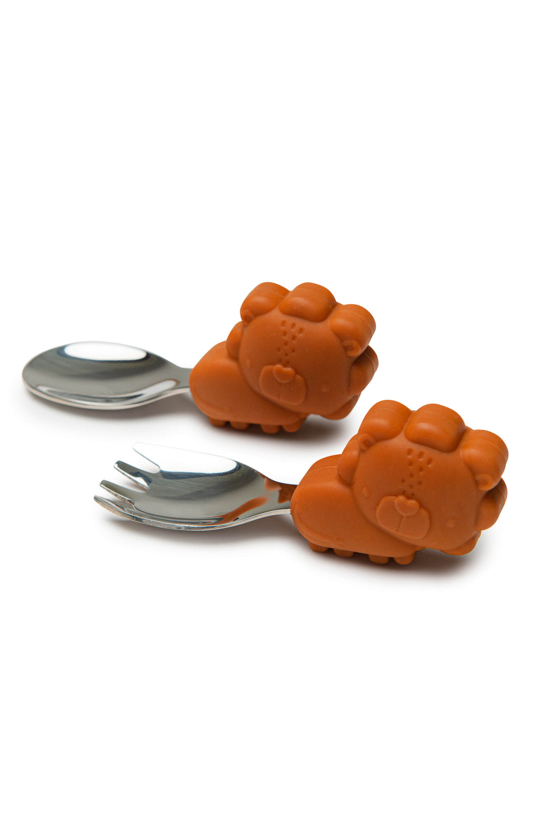 Lou Lou Lollipop Born to be Wild Learning Spoon/Fork Set Lion