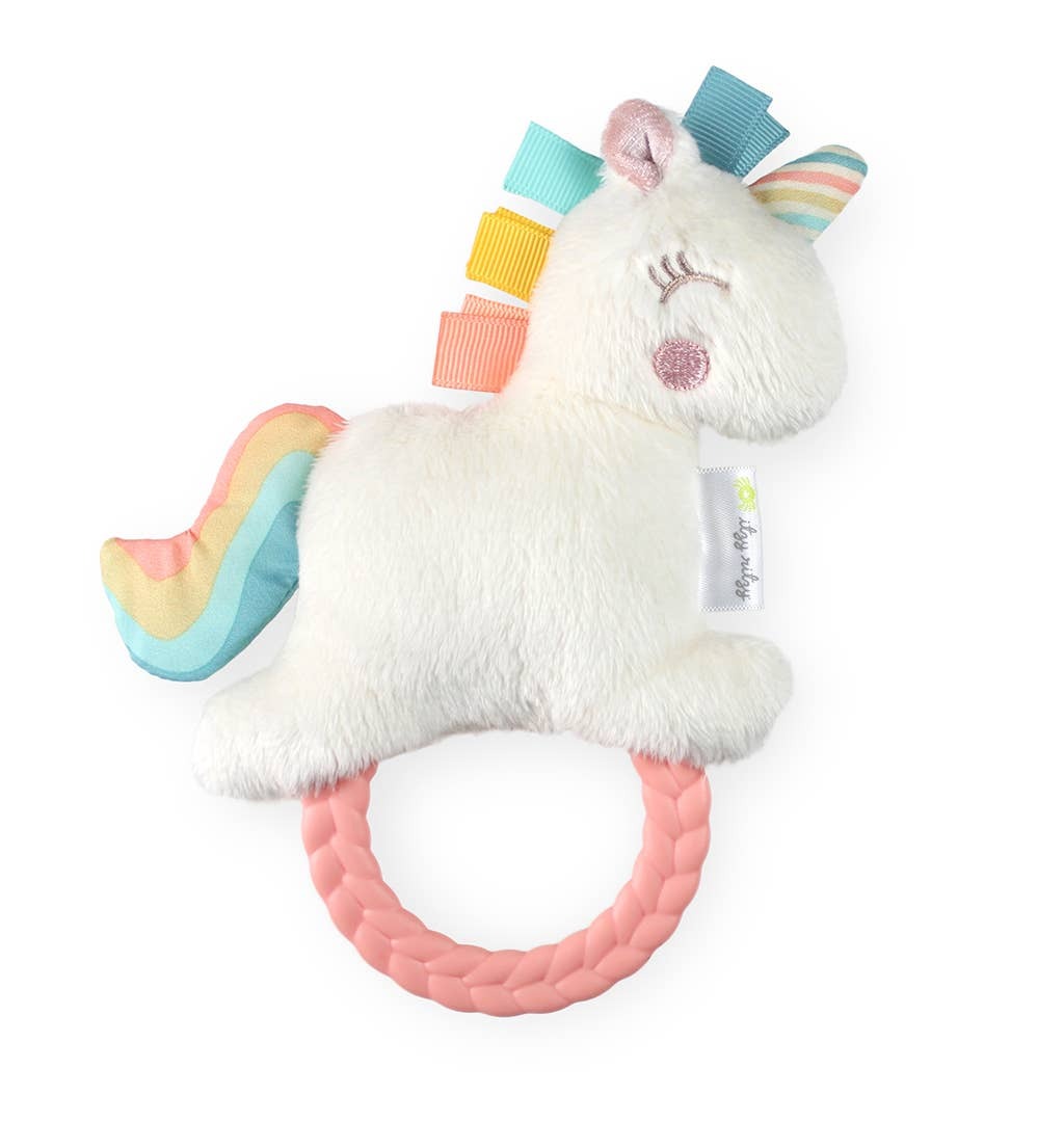 Itzy Ritzy - Ritzy Rattle Pal™ Plush Rattle Pal with Teether Unicorn