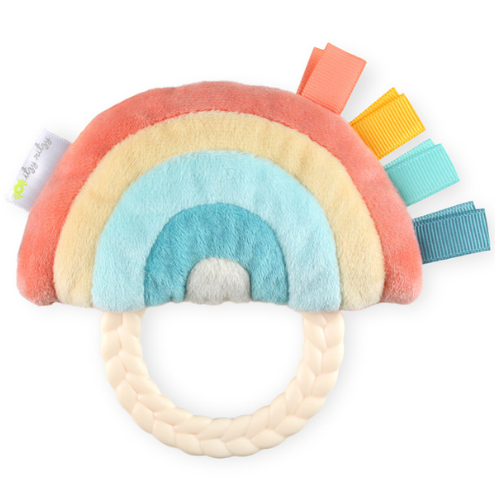 Itzy Ritzy - Ritzy Rattle Pal™ Plush Rattle Pal with Teether Rainbow