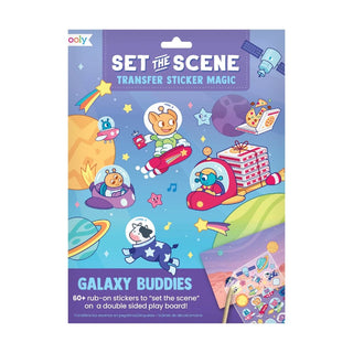 OOLY Set The Scene Transfer Stickers Magic - Galaxy Buddies