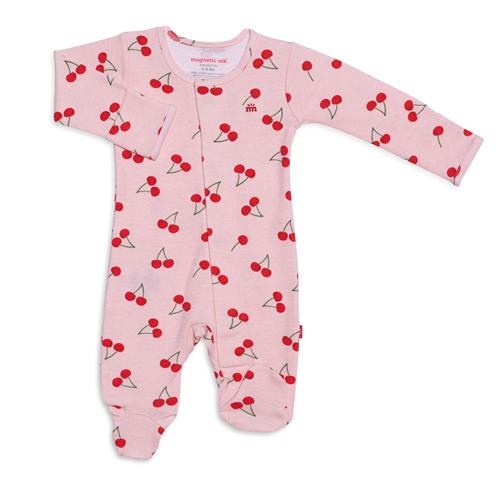 Magnetic Me Cherry Pinkin Organic Cotton Magnetic Footie
