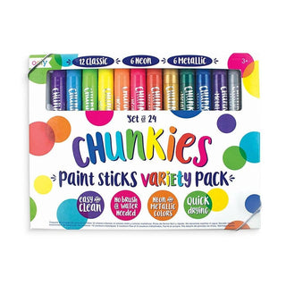 OOLY Chunkies Paint Sticks Variety Pack - Set of 24