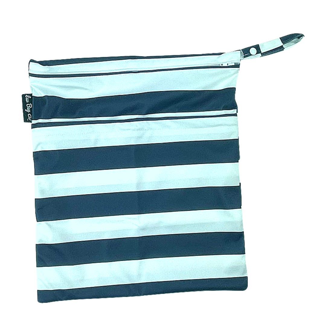 Luv Bug Co - Wet Bag (Navy Stripes)