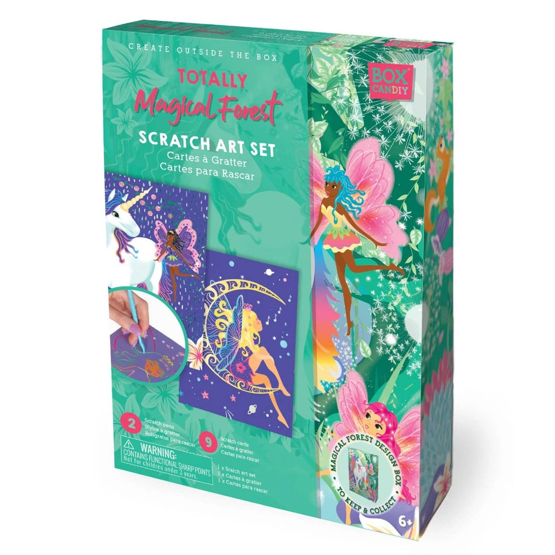 BOX CANDIY® - Totally Magical Forest Scratch Art Set