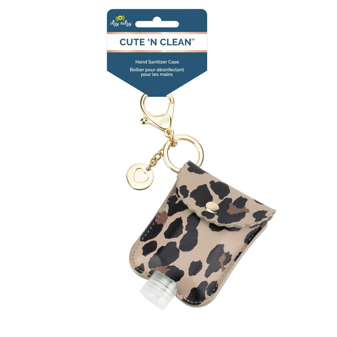 Itzy Ritzy - Cute 'n Clean™ Leopard Hand Sanitizer Charm Keychain