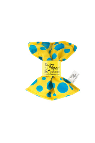 BABY PAPER - Yellow With Blue Dots Baby Paper