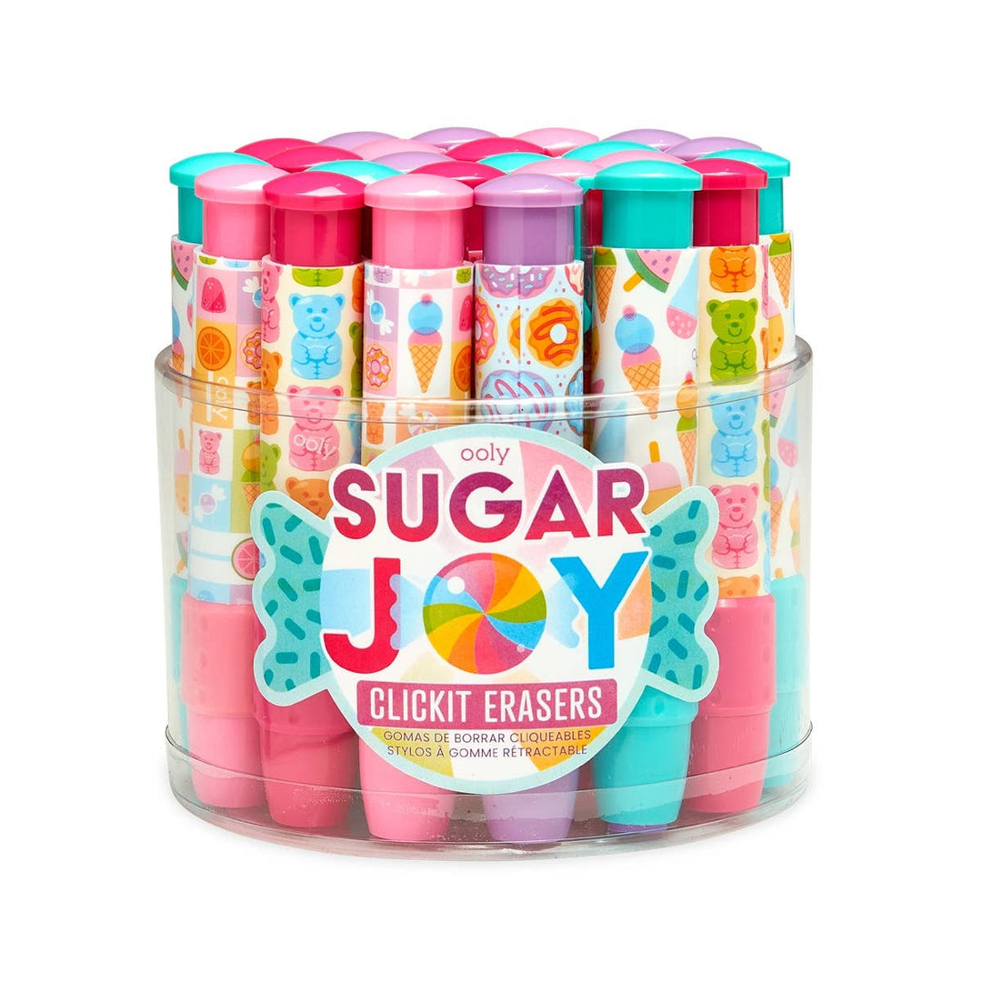 OOLY Click-It Erasers: Sugar Joy