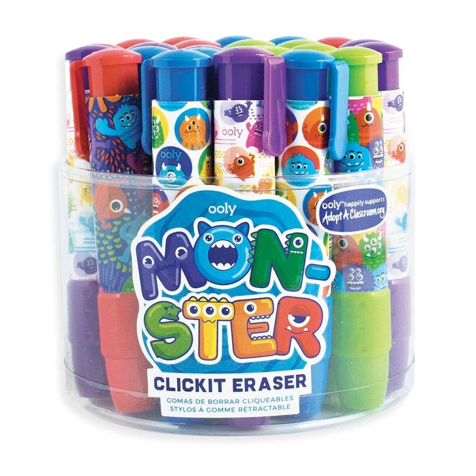 OOLY Click-It Erasers: Monster
