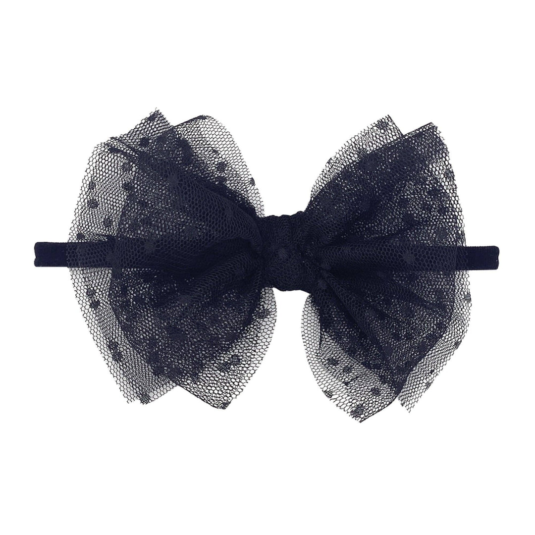 Baby Bling Bows - TULLE FAB SKINNY: black