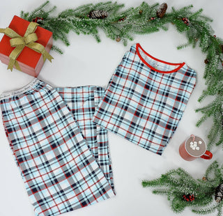 Bellabu Bear - Limited Edition! Holiday Plaid Bamboo Men's Pajama Set