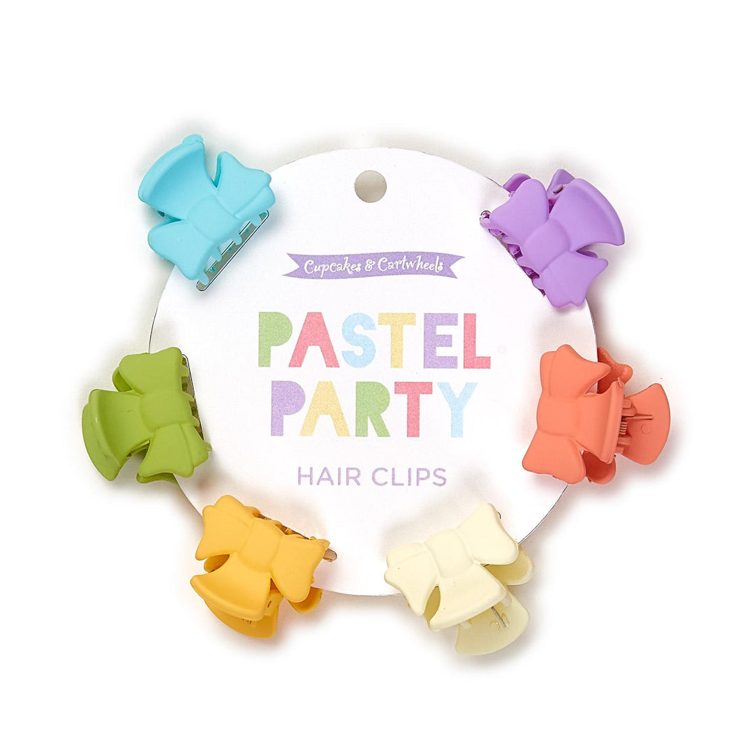 Two's Company Pretty Pastels Hair Clips Set of 6