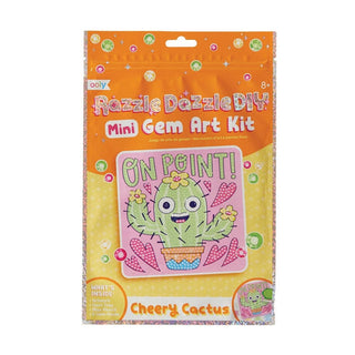 OOLY Razzle Dazzle D.I.Y. Mini Gem Art Kit: Cheery Cactus