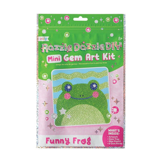 OOLY Razzle Dazzle D.I.Y. Mini Gem Art Kit - Funny Frog