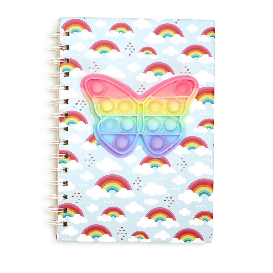 Two’s Company Butterfly Bubble Popper Notebook