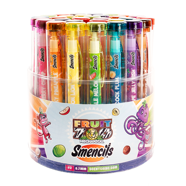 Scentco, Inc - Fruit Zoo Mechanical Pencils Cylinder 32ct.