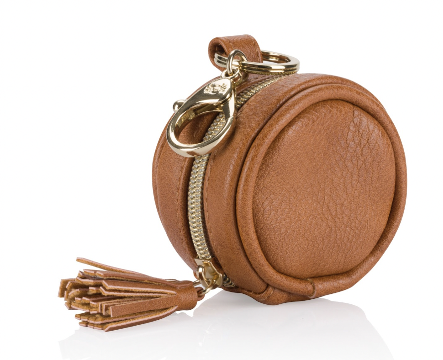 Itzy Ritzy - Diaper Bag Charm Pod Keychain Cognac