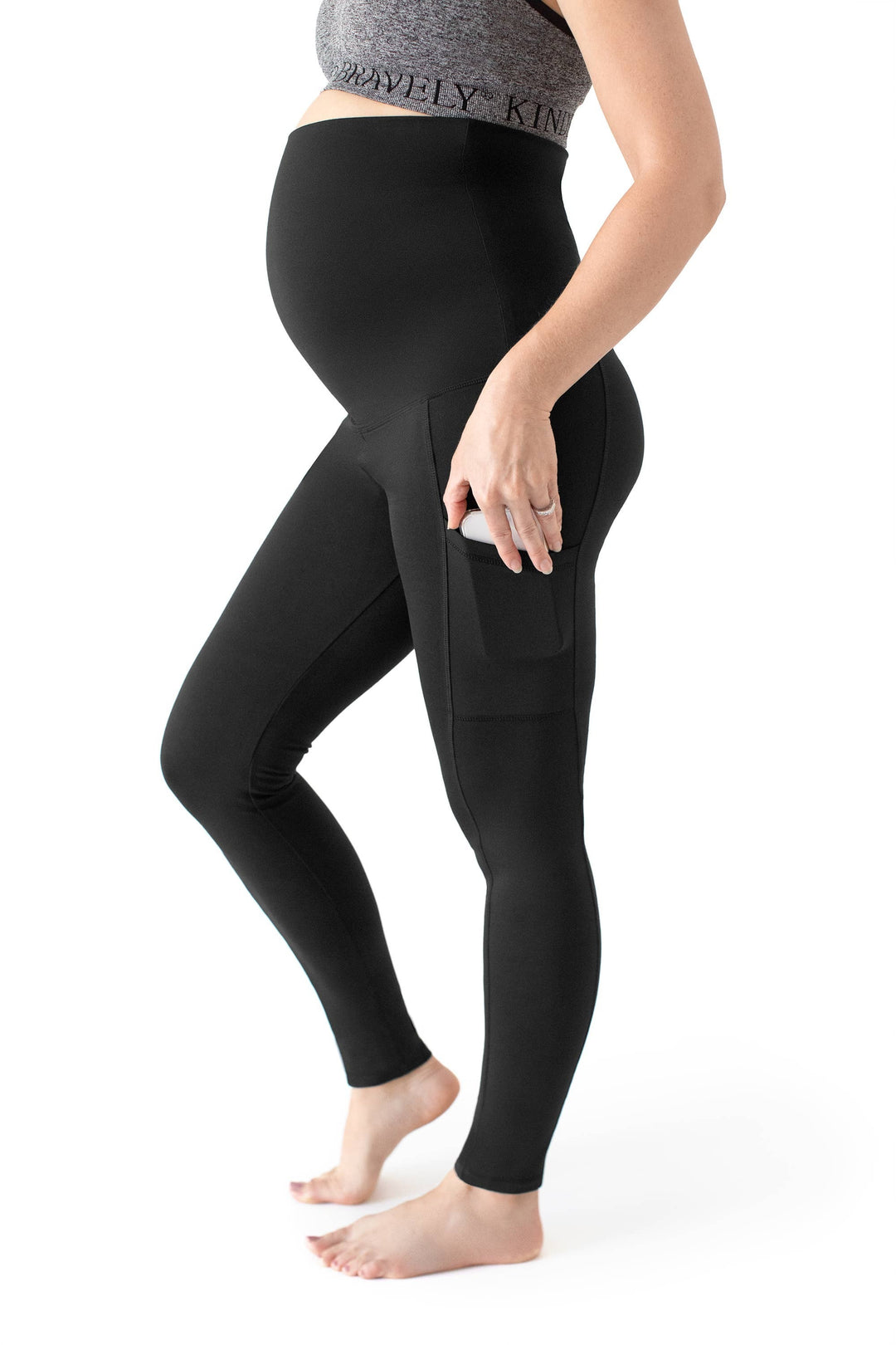 Kindred Bravely - Louisa Maternity & Postpartum Support Leggings Black
