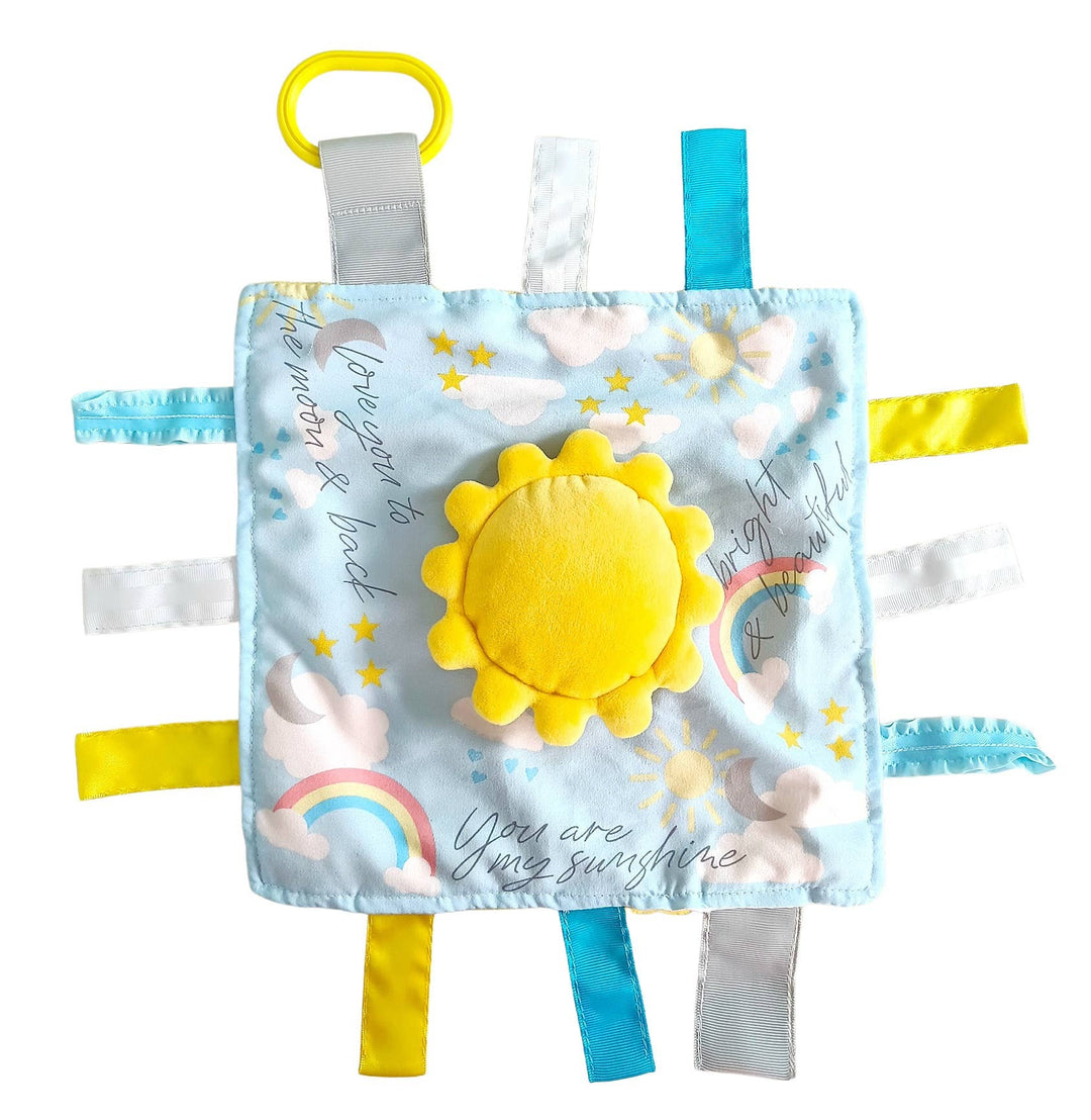 Baby Jack and Company - Sunshine Rainbow Baby Weather Lovey Tag Toy Comfort Soother
