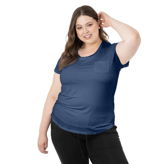 Kindred Bravely - Everyday Nursing & Maternity T-shirt With Pocket Navy