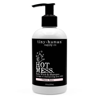 Tiny Human Supply Co. - Tiny Human Supply Co. - Hot Mess™ Shampoo and Baby Wash 8oz - Fragrance Free - Classy Rascals Boutique
