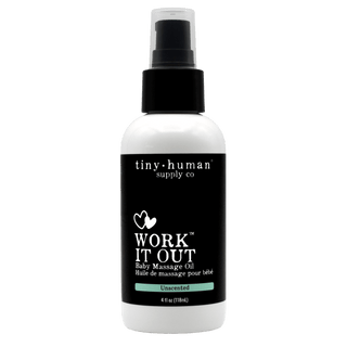 Tiny Human Supply Co. - Tiny Human Supply Co. - Work it Out Baby Massage Oil 4oz - Classy Rascals Boutique
