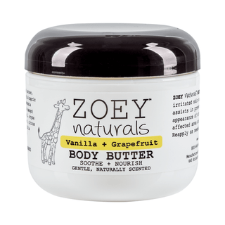 Zoey Naturals - Zoey Naturals Vanilla Grapefruit Body Butter - 4oz - Classy Rascals Boutique